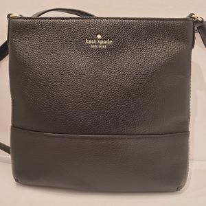 KATE SPADE SOUTHPORT AVE CROSSBODY BAG BLACK LEATHER PURSE